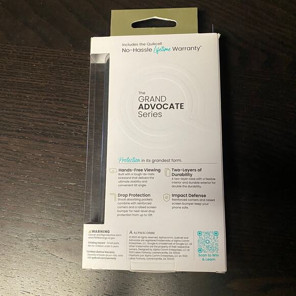 New Quikcell Grand Advocate Case w/ Kickstand for Google Pixel 6a - Black - Picture 4 of 4